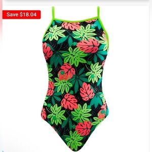 The Finals Women Blossom Foil Swimsuit Wing back Floral - Size 26, 28, 30 New